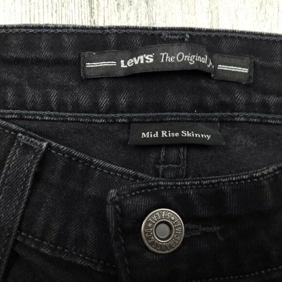 Levi's The Original Jeans Mid Rise Skinny Womens Denim Jeans Size 6s (28x28) - Picture 9 of 11